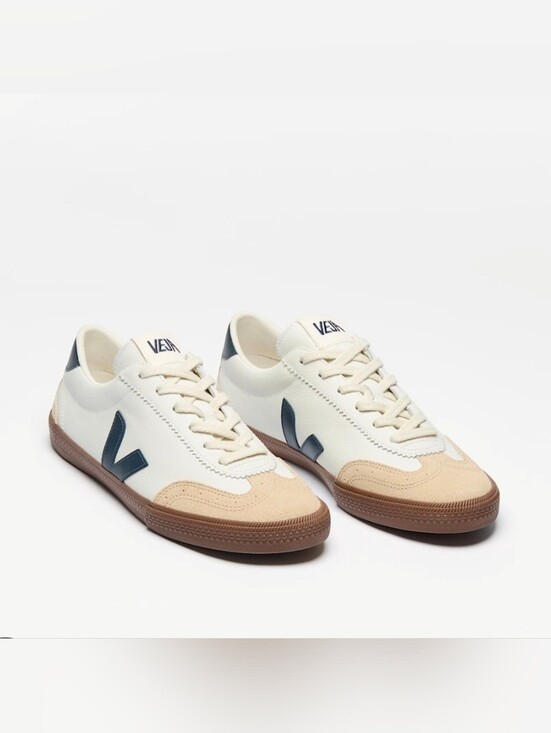 Veja Shoes - Veja Volley O.T. Leather White Nautico Bark Sneaker. Unisex.